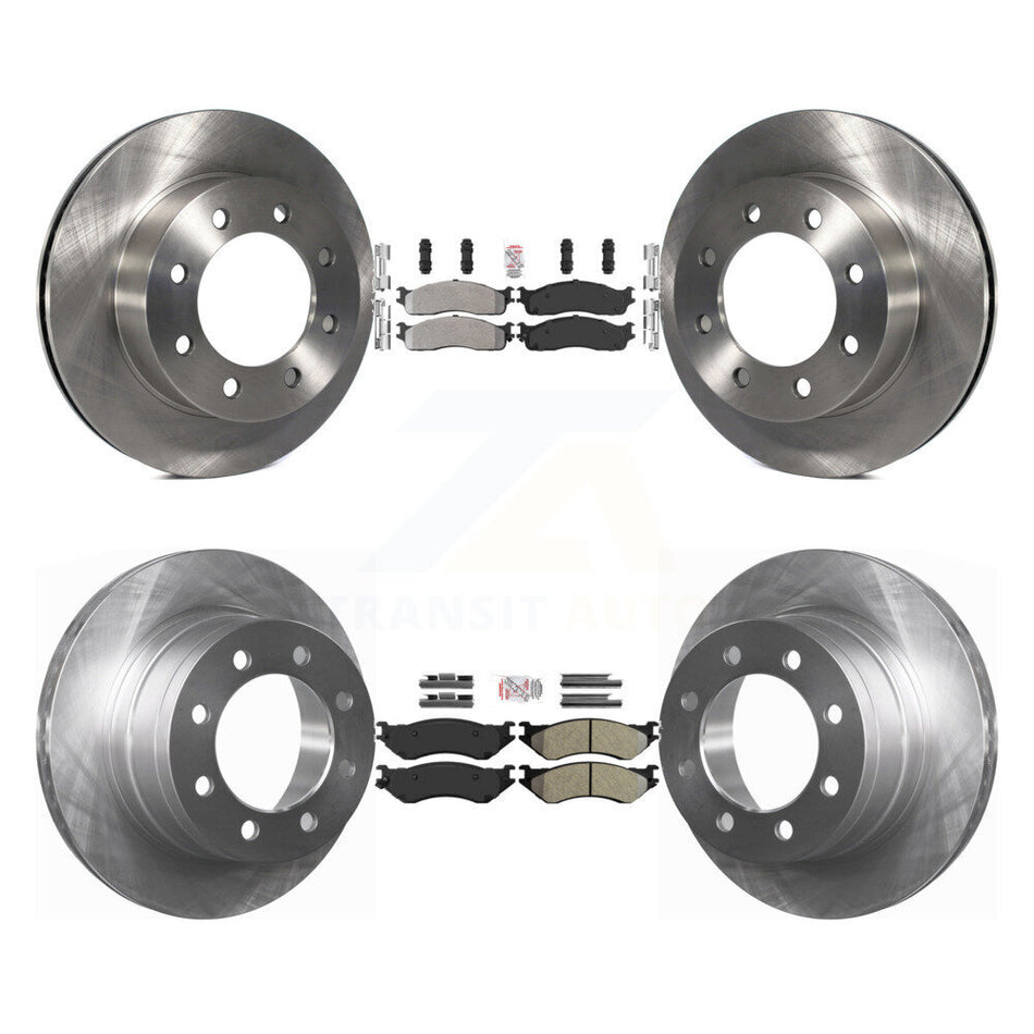 Front Rear Semi-Metallic Pads And Disc Brake Rotors Kit For Dodge Ram 1500 3500 2500 K8A-102184