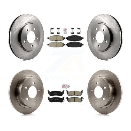 Front Rear Semi-Metallic Pads And Disc Brake Rotors Kit For 2004-2008 Chrysler Pacifica K8A-102188