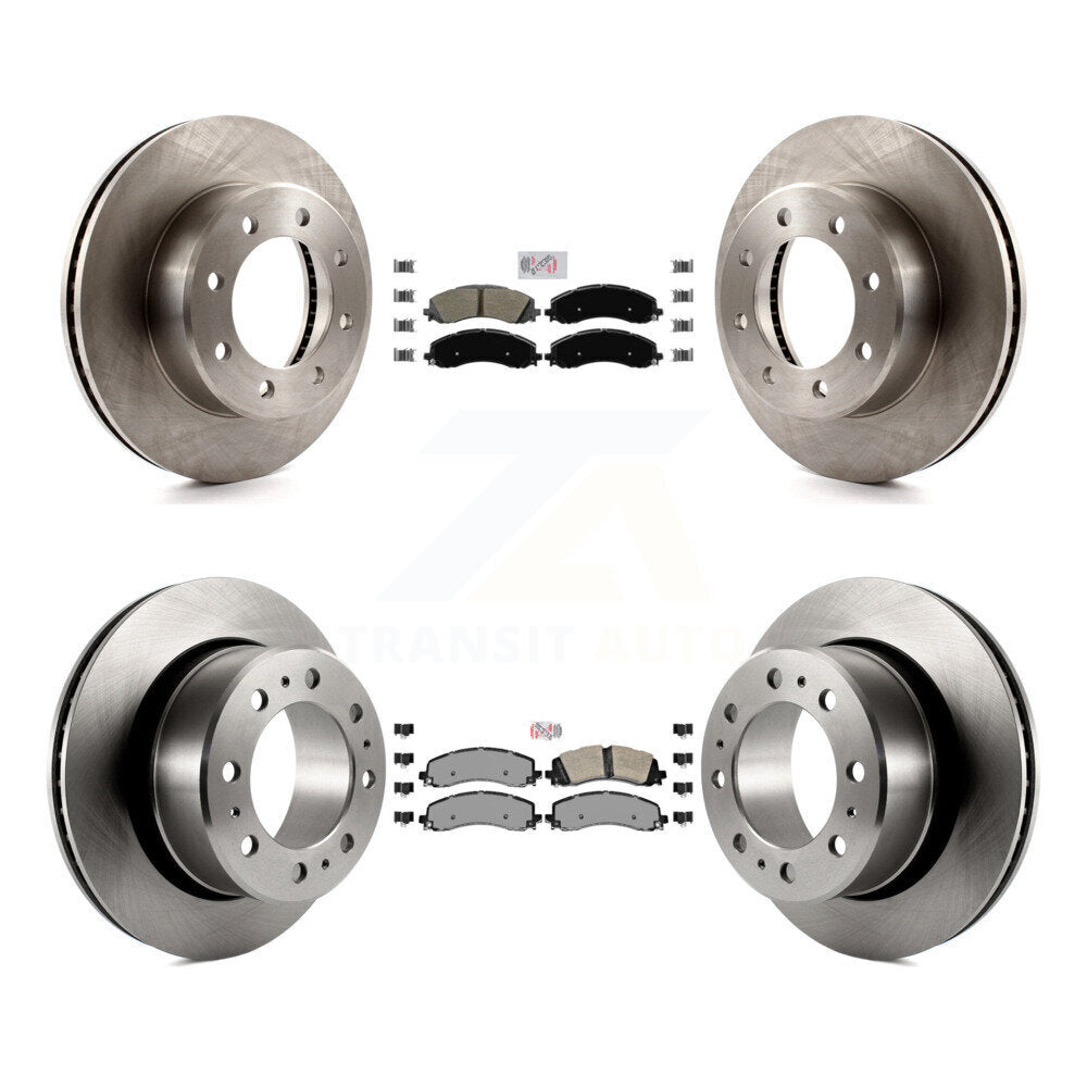 Front Rear Semi-Metallic Pads And Disc Brake Rotors Kit For Ram 2500 3500 K8A-102194