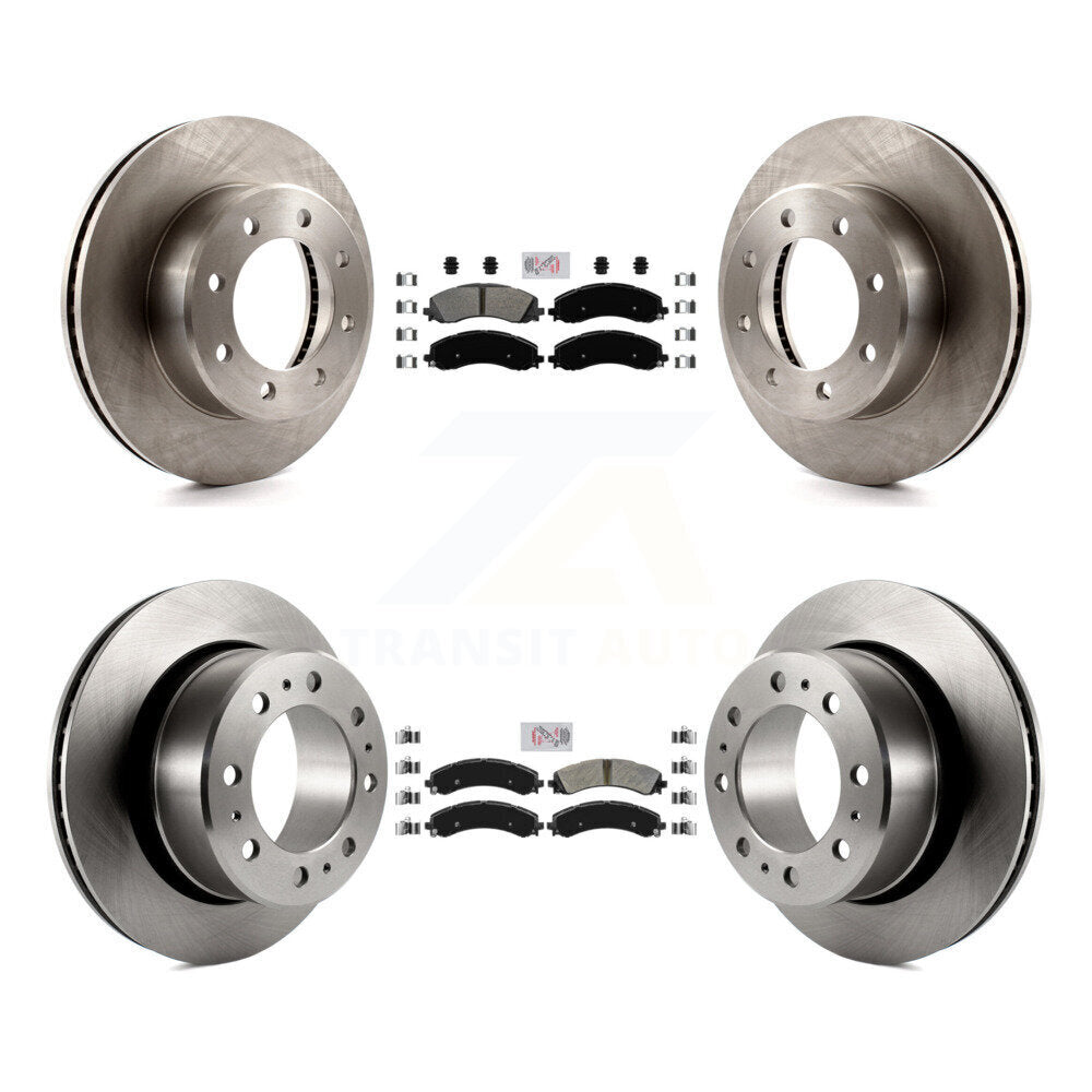 Front Rear Semi-Metallic Pad Brake Rotor Kit For 2020-2021 Ram 3500 With Dual Wheels K8A-102197
