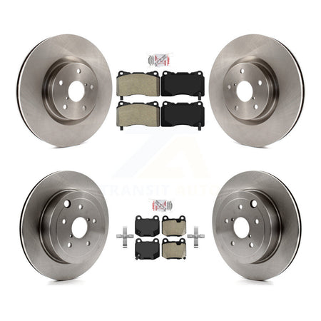 Front Rear Semi-Metallic Pads And Disc Brake Rotors Kit For Subaru Impreza WRX STI K8A-102214