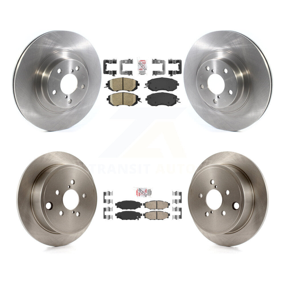 Front Rear Ceramic Pad & Disc Brake Rotors Kit For Subaru Impreza Forester Outback Legacy K8A-102217