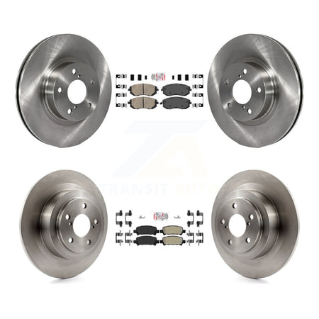 Front Ceramic Rear Semi-Metallic Pads And Disc Brake Rotors Kit For Subaru Legacy K8A-102225