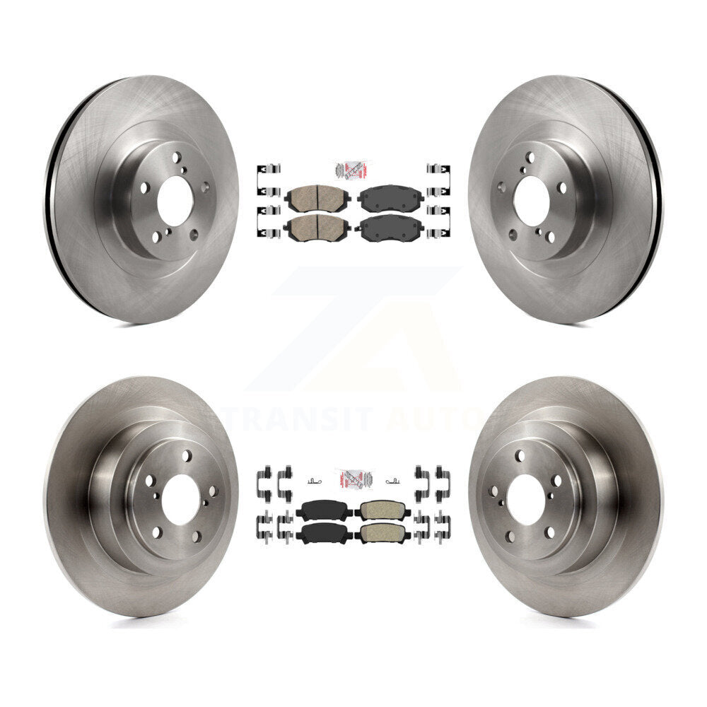 Front Ceramic Rear Semi-Metallic Pad Disc Brake Rotors Kit For Subaru Outback Legacy Baja K8A-102226