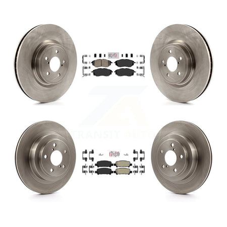 Front Ceramic Rear Semi-Metallic Pads And Disc Brake Rotors Kit For Subaru Legacy K8A-102232