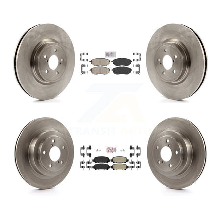 Front Ceramic Rear Semi-Metallic Pads And Disc Brake Rotors Kit For Subaru Legacy K8A-102233