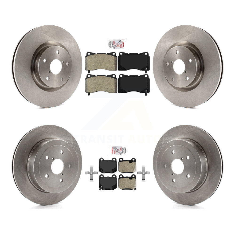 Front Rear Semi-Metallic Pads And Disc Brake Rotors Kit For Subaru Impreza K8A-102239