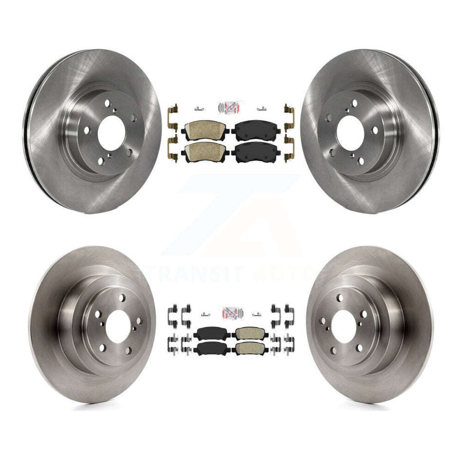 Front Ceramic Rear Semi-Metallic Pads And Disc Brake Rotors Kit For Subaru Legacy Outback K8A-102247