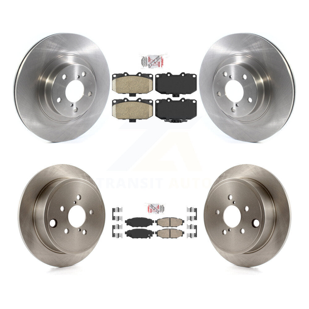 Front Rear Ceramic Pads And Disc Brake Rotors Kit For 2008 Subaru Impreza WRX K8A-102259