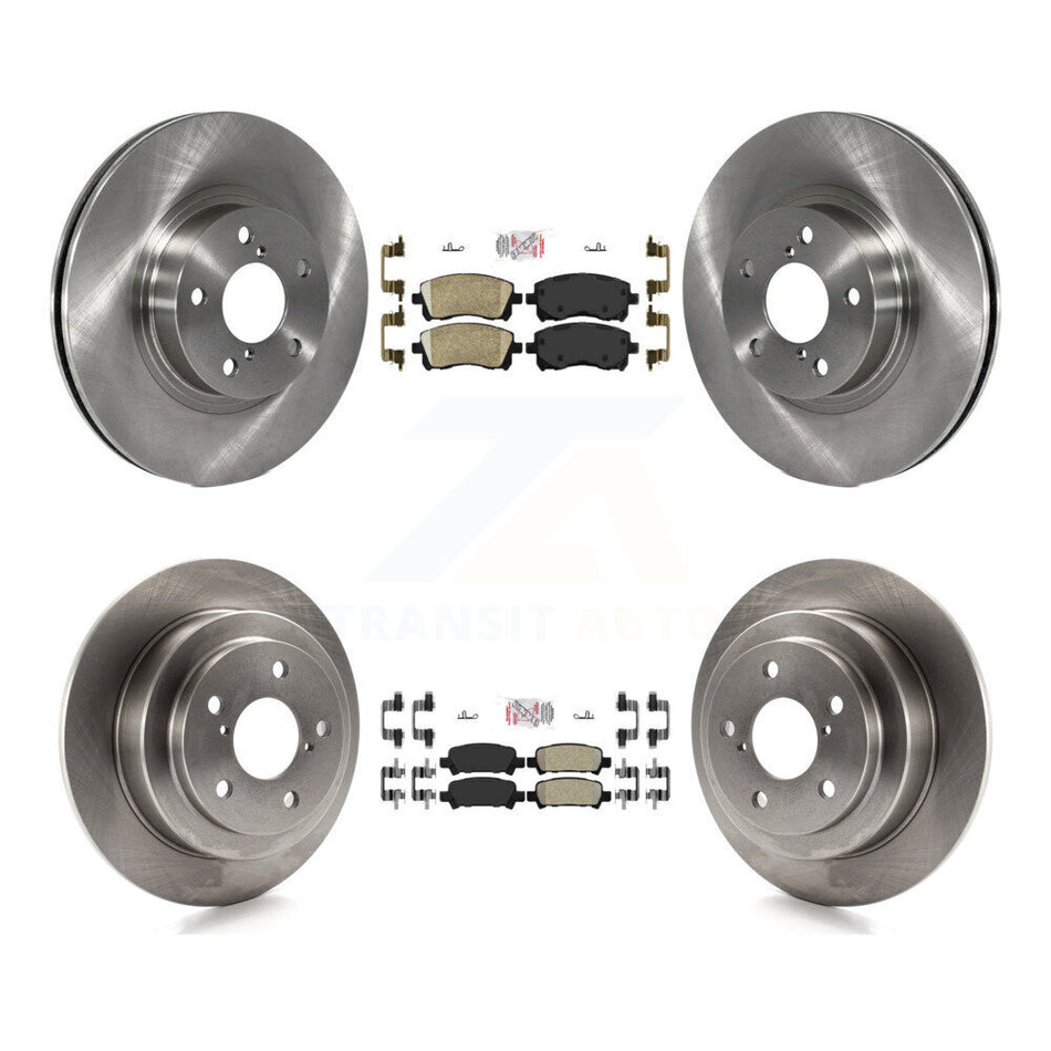 Front Ceramic Rear Semi-Metallic Pad And Disc Brake Rotor Kit For Subaru Forester Impreza K8A-102264