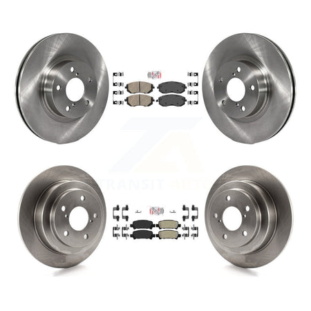 Front Ceramic Rear Semi-Metallic Pad And Brake Rotor Kit For Subaru Impreza Outback RS TS K8A-102265