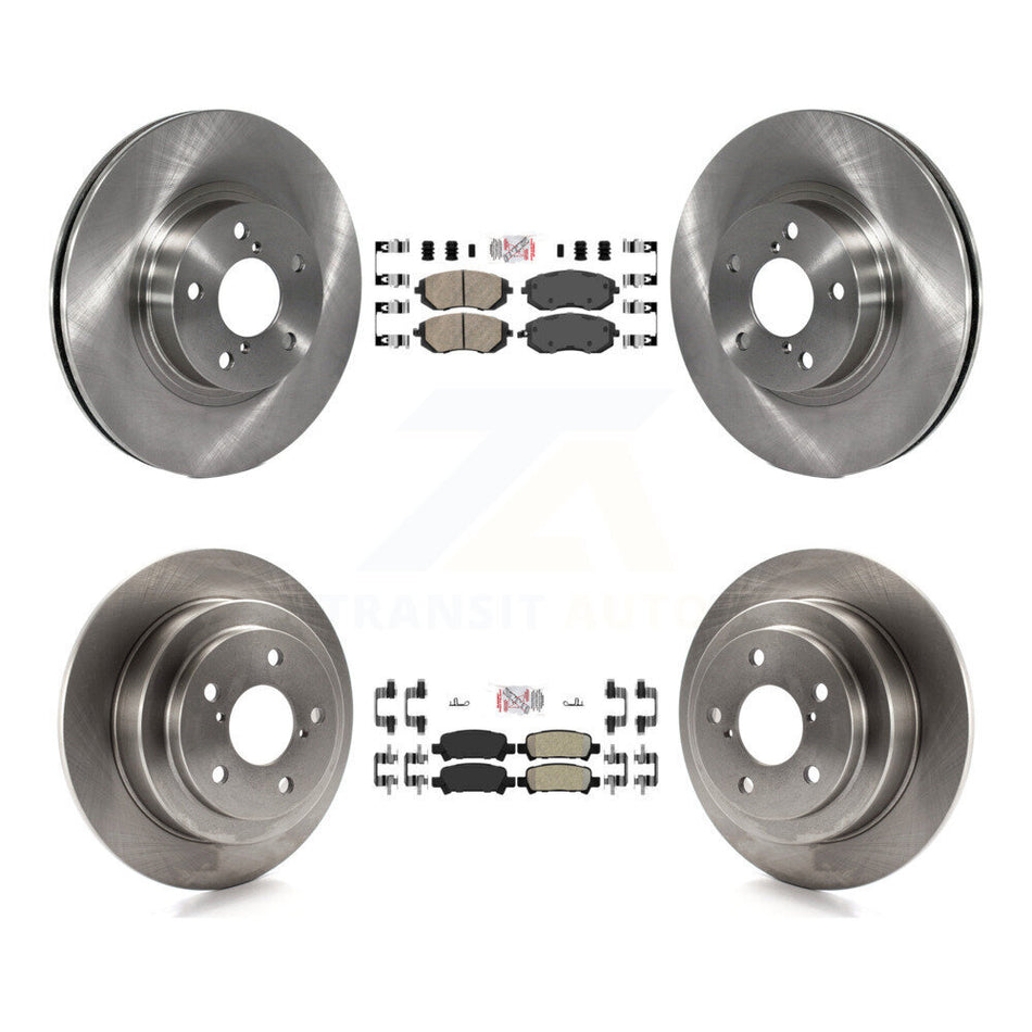 Front Ceramic Rear Semi-Metallic Pad And Brake Rotor Kit For Subaru Impreza Outback RS TS K8A-102266