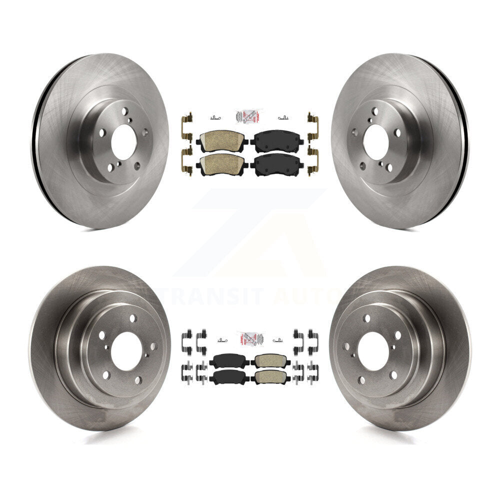 Front Ceramic Rear Semi-Metallic Pad And Disc Brake Rotor Kit For 2002 Subaru Impreza WRX K8A-102267