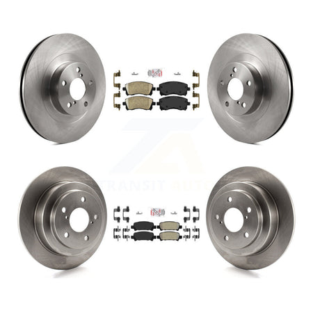 Front Ceramic Rear Semi-Metallic Pad And Disc Brake Rotor Kit For 2002 Subaru Impreza WRX K8A-102267