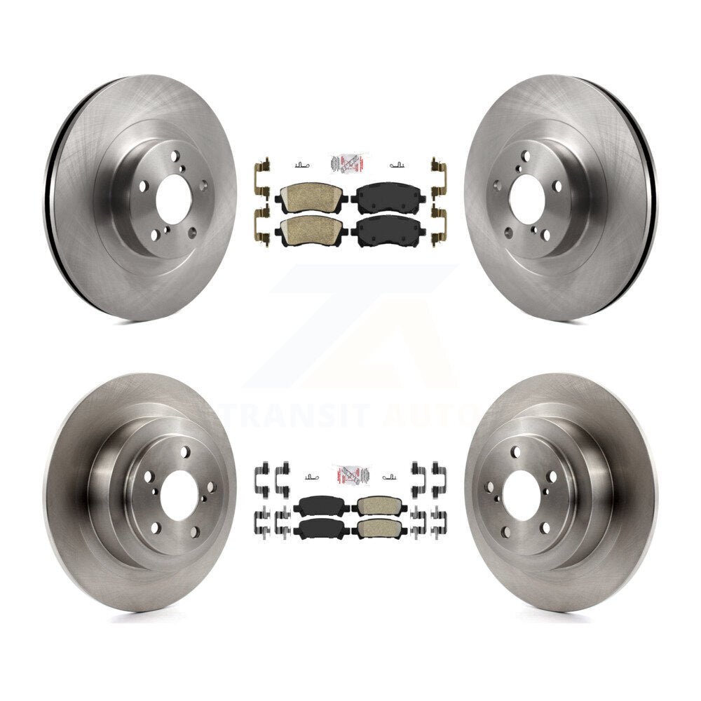 Front Ceramic Rear Semi-Metallic Pads And Disc Brake Rotors Kit For Subaru Outback Legacy K8A-102268