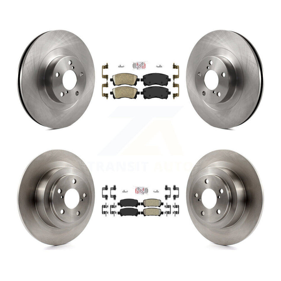 Front Ceramic Rear Semi-Metallic Pads And Disc Brake Rotors Kit For Subaru Outback Legacy K8A-102268