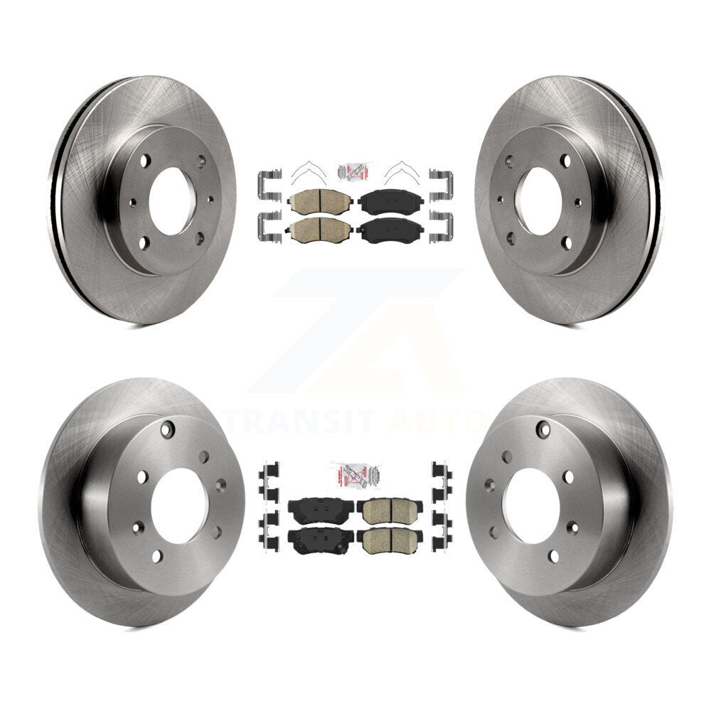 Front Rear Ceramic Pads And Disc Brake Rotors Kit For Hyundai Sonata K8A-102278