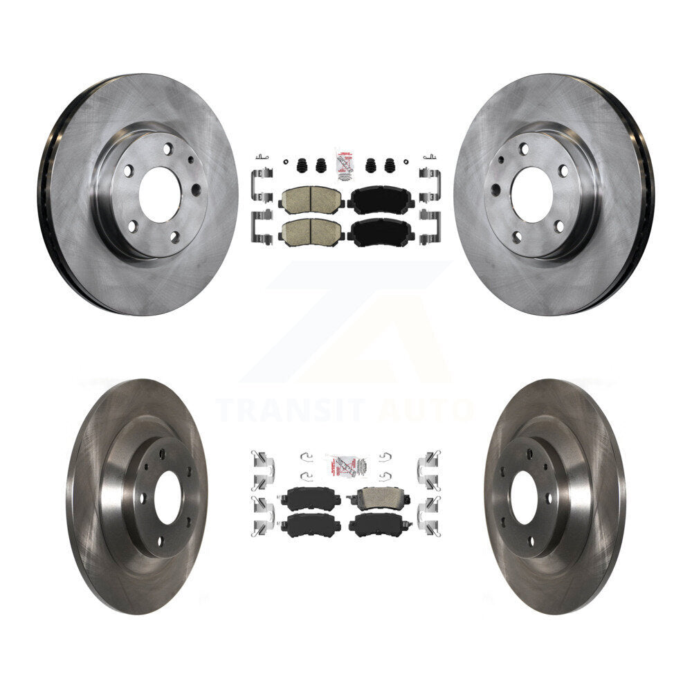 Front Rear Ceramic Pads And Disc Brake Rotors Kit For 2013-2015 Mazda CX-5 K8A-102291