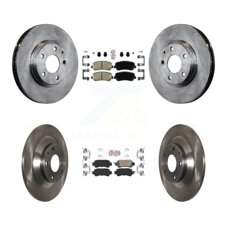 Front Rear Ceramic Pads And Disc Brake Rotors Kit For 2013-2015 Mazda CX-5 K8A-102291