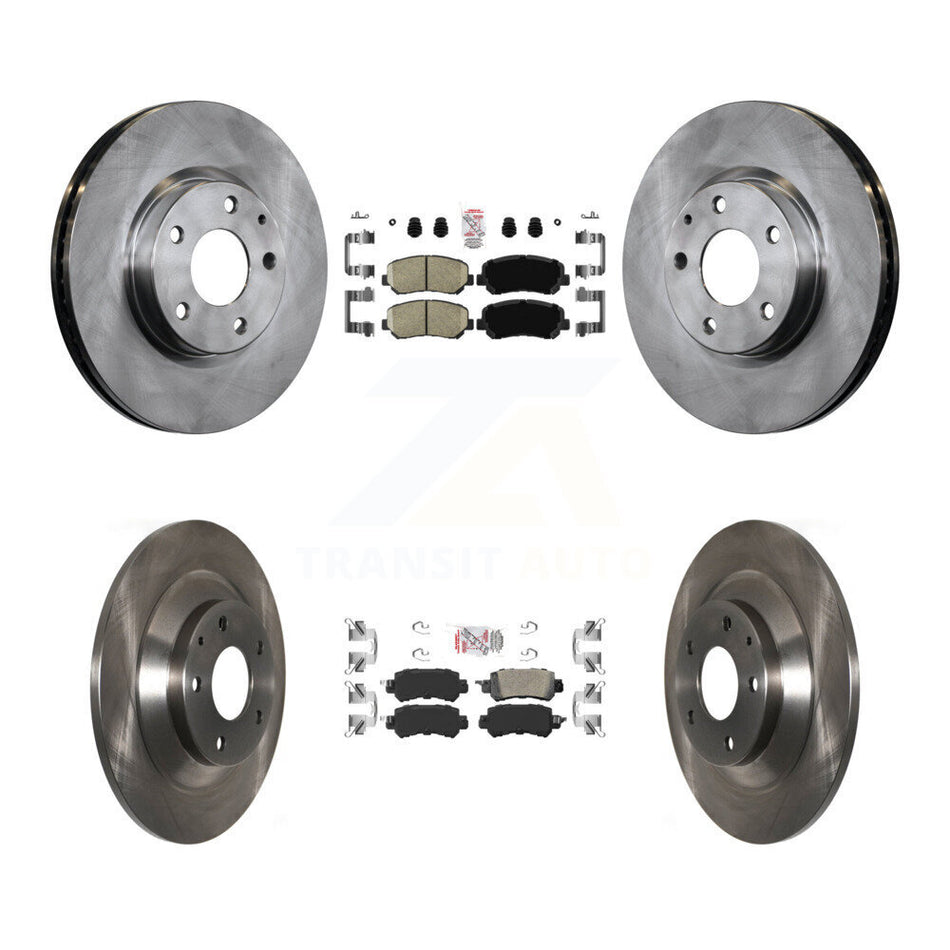 Front Rear Ceramic Pads And Disc Brake Rotors Kit For 2013-2015 Mazda CX-5 K8A-102291