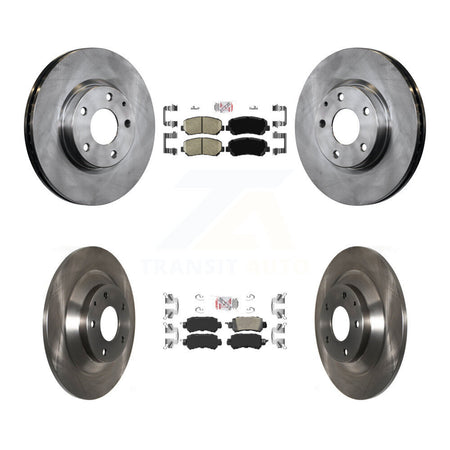 Front Rear Ceramic Pads And Disc Brake Rotors Kit For 2013-2015 Mazda CX-5 K8A-102293