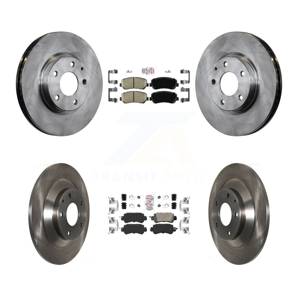 Front Rear Ceramic Pads And Disc Brake Rotors Kit For 2013-2015 Mazda CX-5 K8A-102294