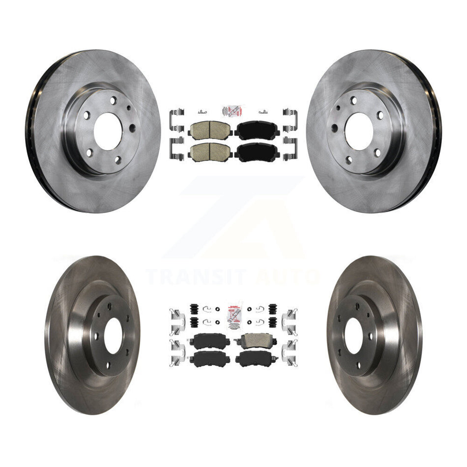 Front Rear Ceramic Pads And Disc Brake Rotors Kit For 2013-2015 Mazda CX-5 K8A-102294