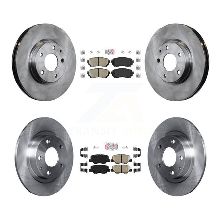 Front Rear Ceramic Pads And Disc Brake Rotors Kit For Mazda 6 K8A-102295