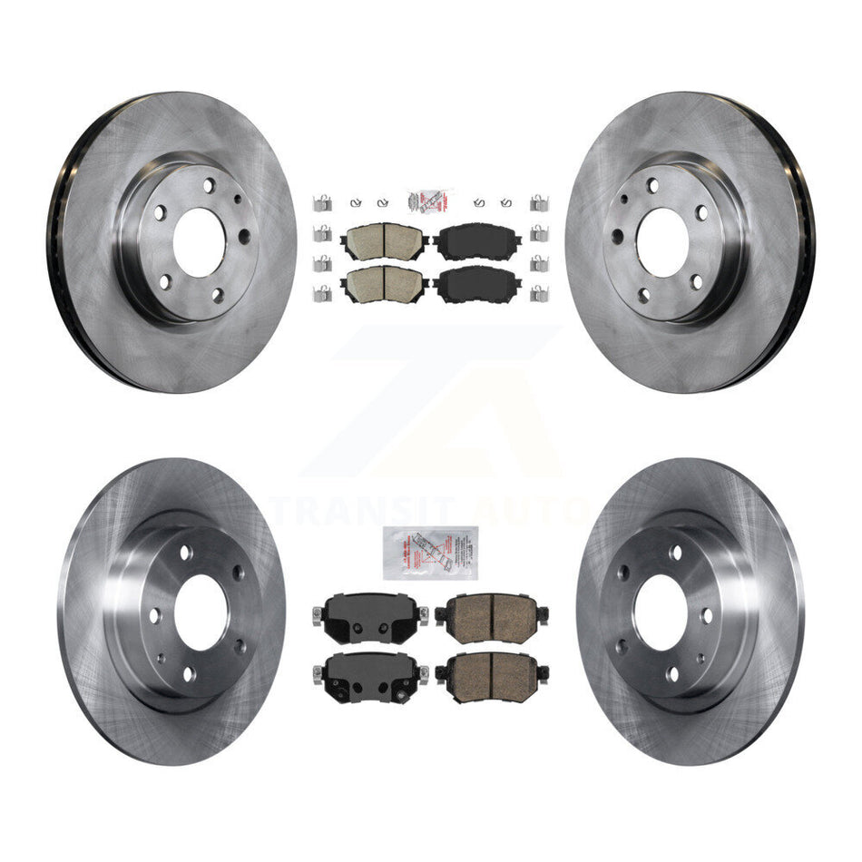 Front Rear Ceramic Pads And Disc Brake Rotors Kit For 2016-2018 Mazda 6 K8A-102299