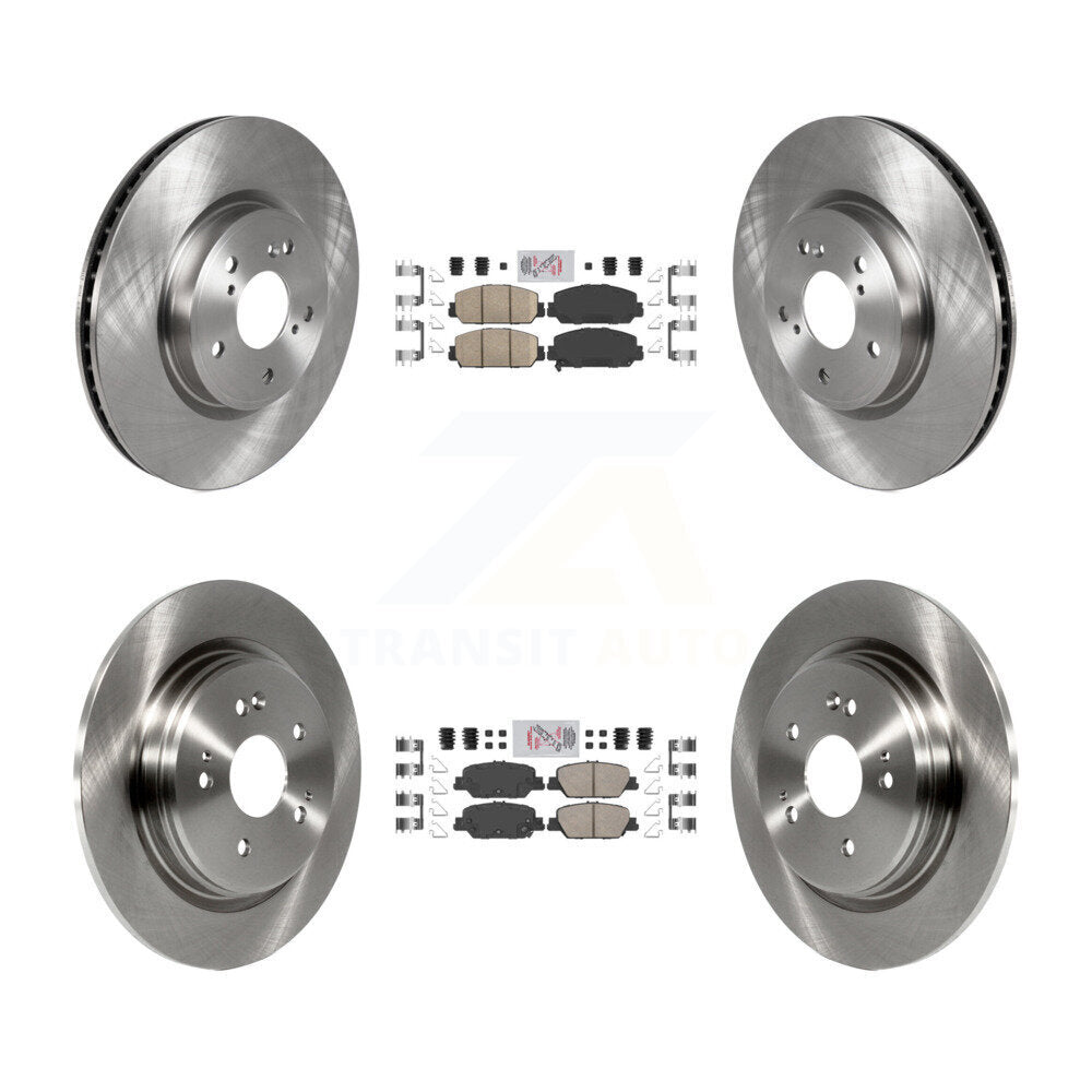 Front Rear Ceramic Pads And Disc Brake Rotors Kit For Honda CR-V K8A-102301