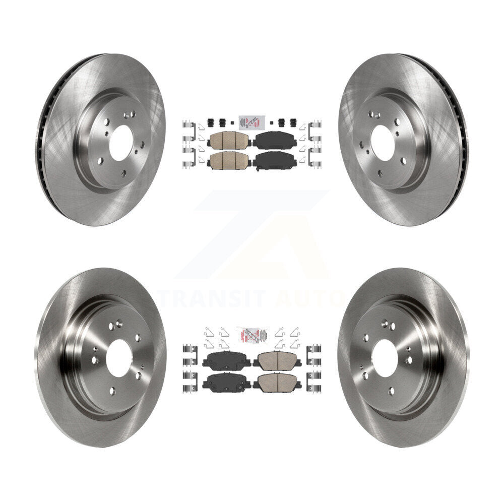 Front Rear Ceramic Pads And Disc Brake Rotors Kit For Honda CR-V K8A-102302