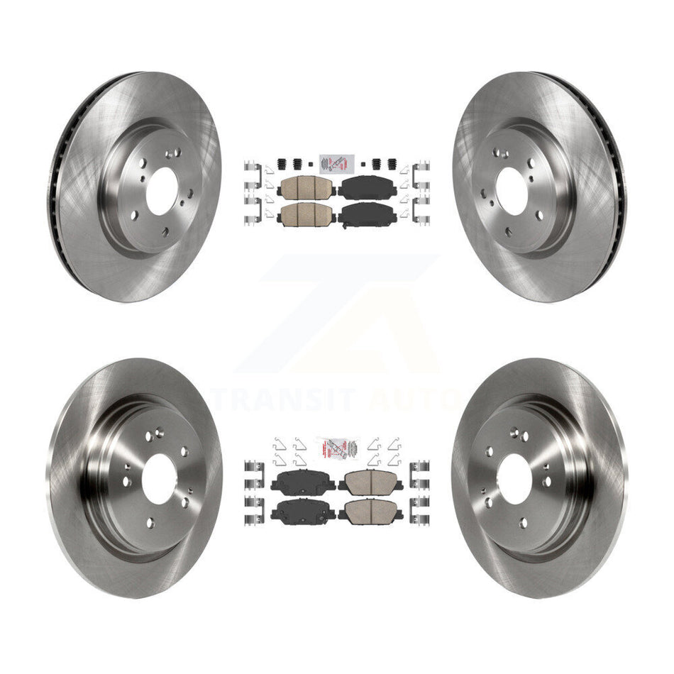 Front Rear Ceramic Pads And Disc Brake Rotors Kit For Honda CR-V K8A-102302