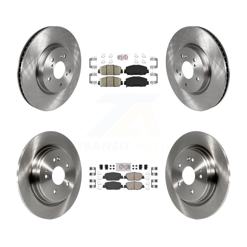 Front Rear Ceramic Pads And Disc Brake Rotors Kit For Honda CR-V K8A-102303
