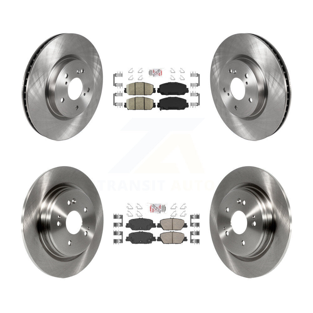 Front Rear Ceramic Pads And Disc Brake Rotors Kit For Honda CR-V K8A-102304