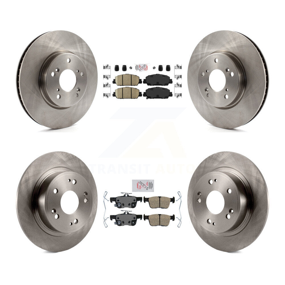 Front Rear Ceramic Pads And Disc Brake Rotors Kit For Honda Accord K8A-102305