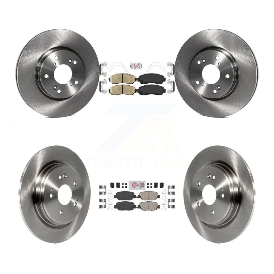 Front Rear Ceramic Pads And Disc Brake Rotors Kit For Honda CR-V K8A-102313
