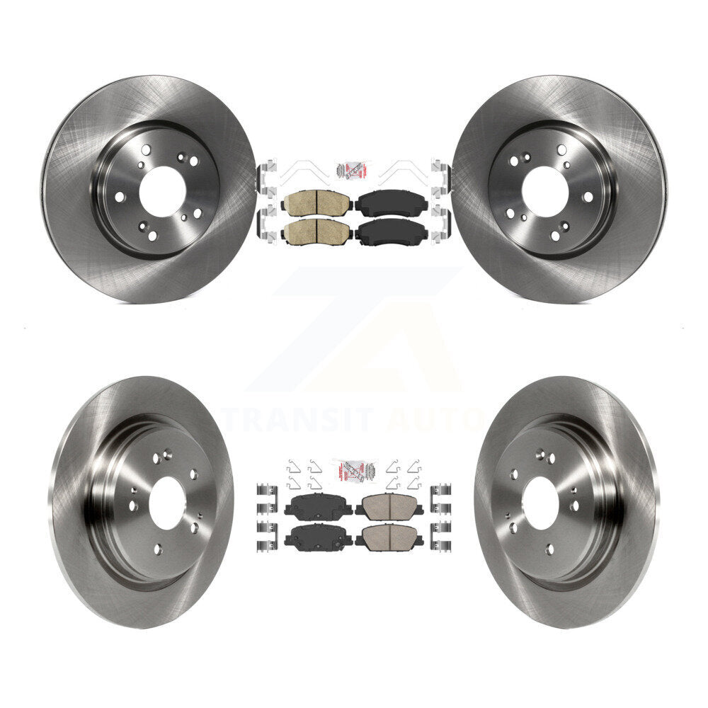 Front Rear Ceramic Pads And Disc Brake Rotors Kit For Honda CR-V K8A-102314