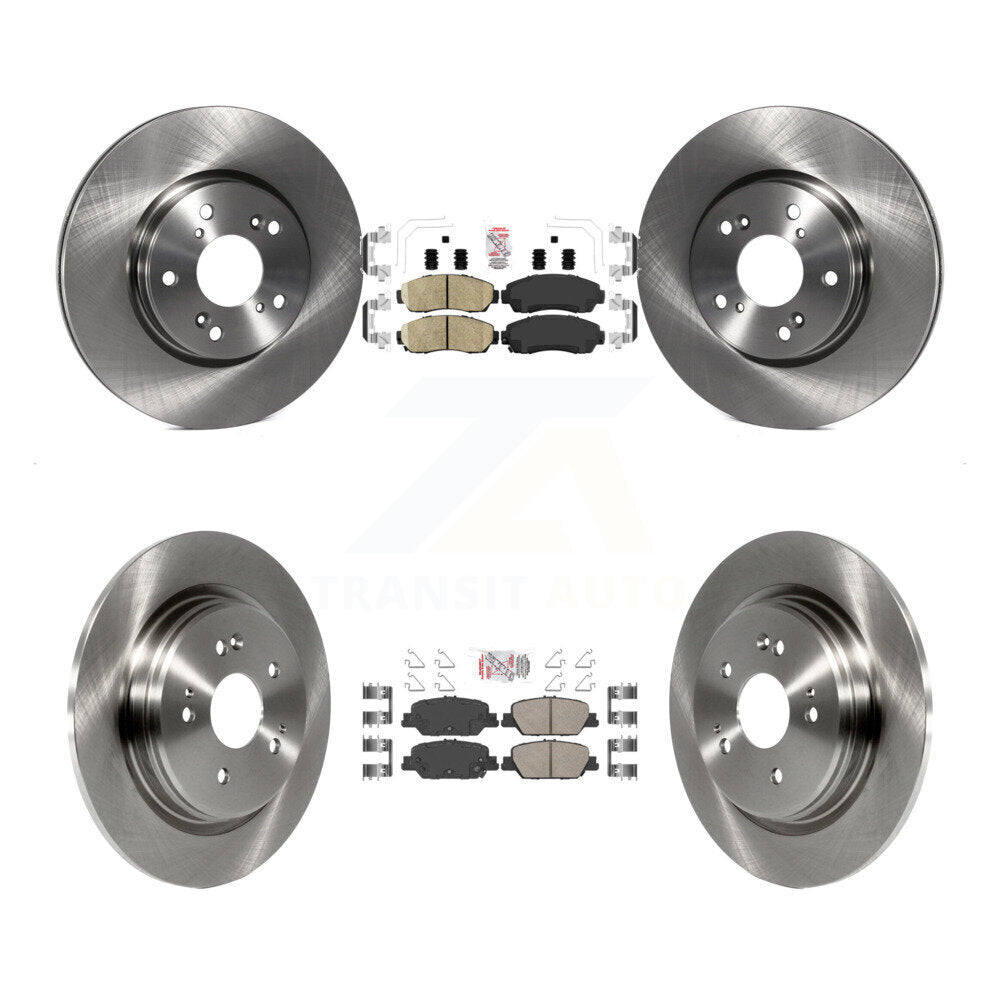 Front Rear Ceramic Pads And Disc Brake Rotors Kit For Honda CR-V K8A-102318