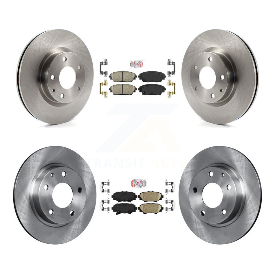 Front Rear Ceramic Pads And Disc Brake Rotors Kit For Mazda 3 Sport K8A-102323