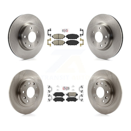 Front Rear Ceramic Pads And Disc Brake Rotors Kit For 2016-2018 Mazda CX-3 AWD K8A-102327