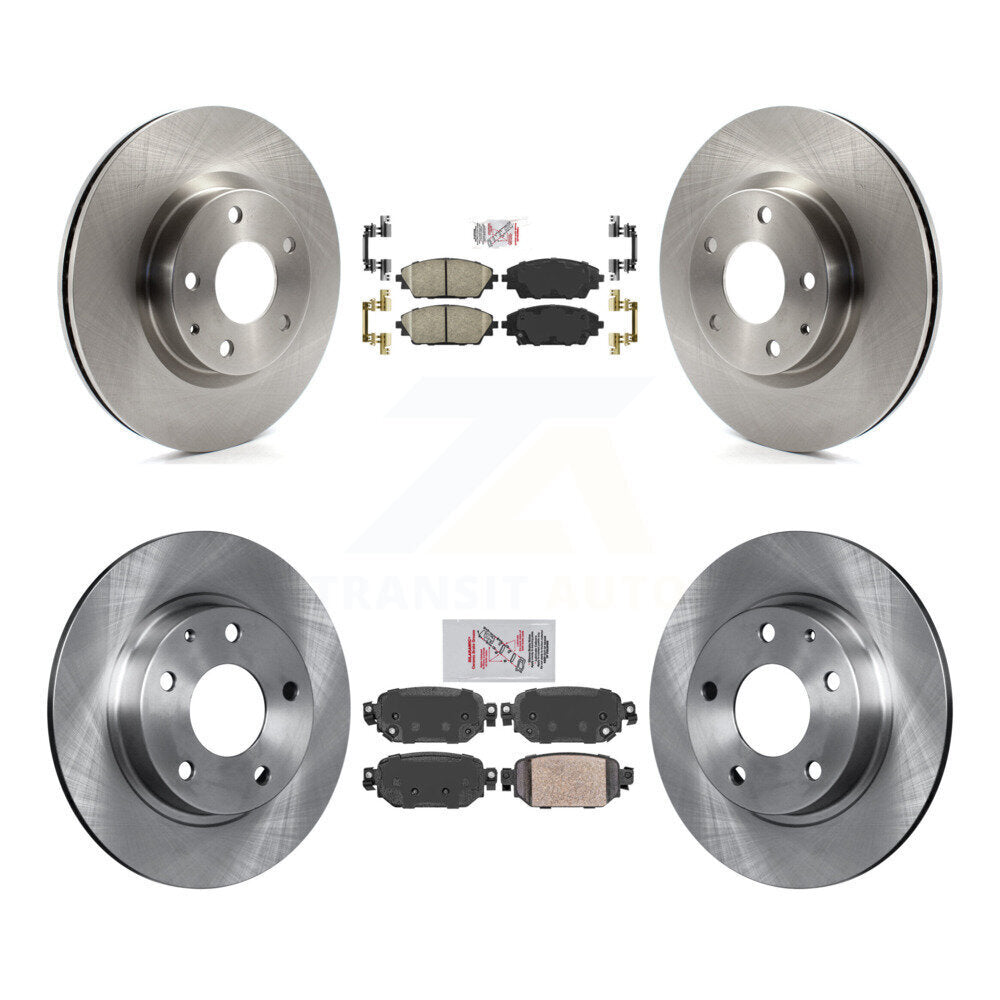 Front Rear Ceramic Pads And Disc Brake Rotors Kit For 2019-2022 Mazda CX-3 AWD K8A-102331