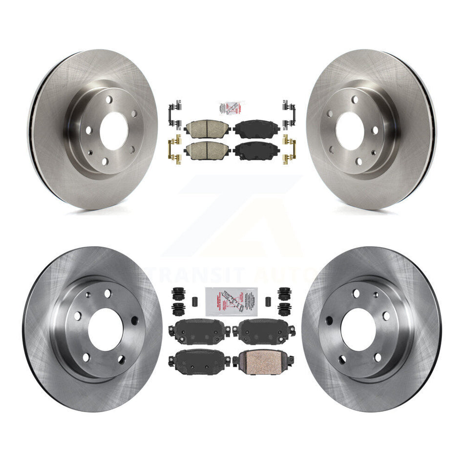 Front Rear Ceramic Pads And Disc Brake Rotors Kit For 2019-2022 Mazda CX-3 AWD K8A-102332