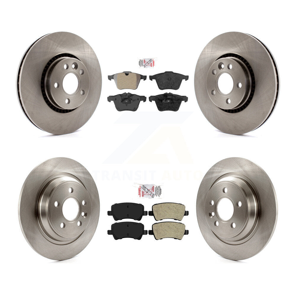 Front Rear Semi-Metallic Pad And Disc Brake Rotor Kit For Volvo S60 V60 Cross Country V70 K8A-102335