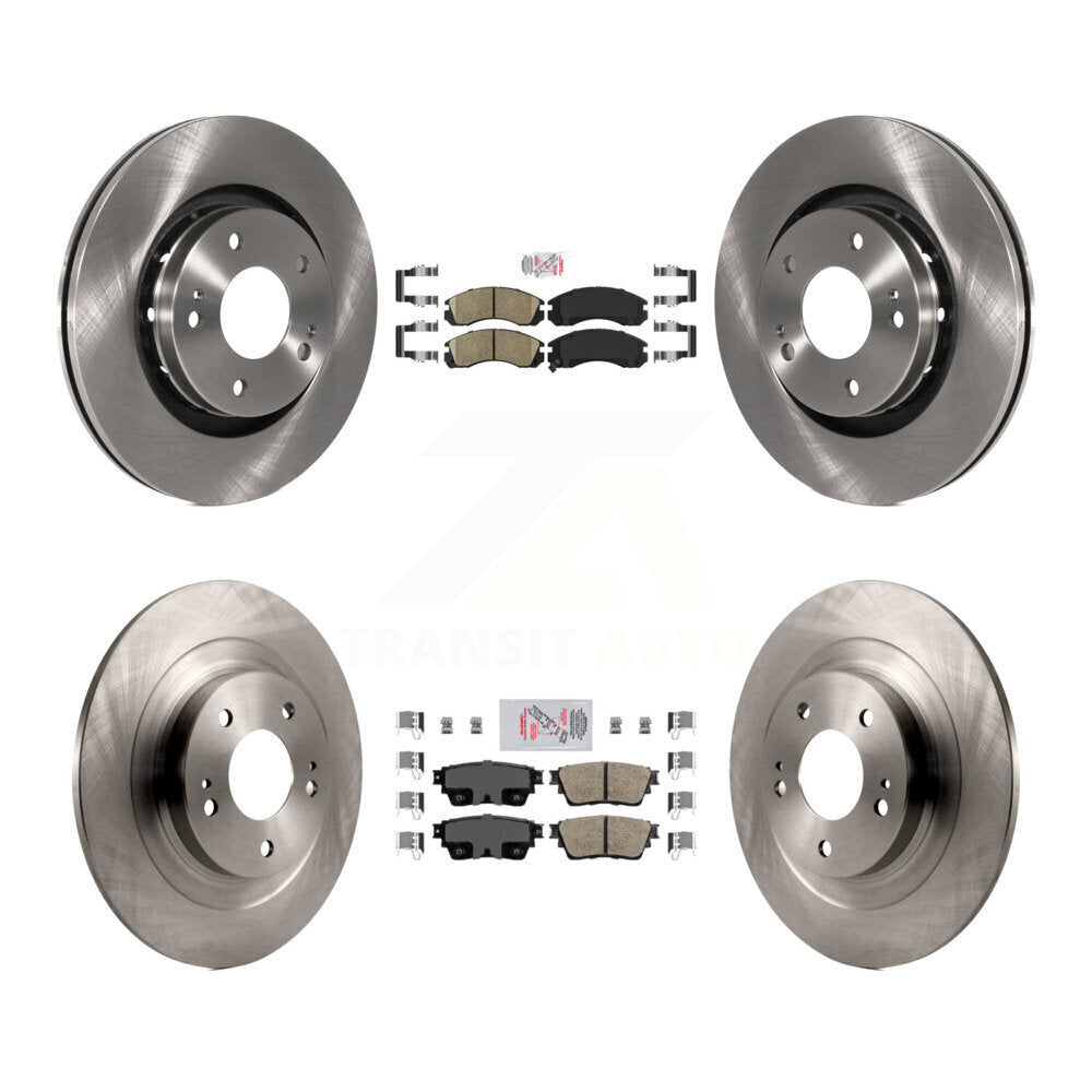 Front Rear Ceramic Pads And Disc Brake Rotors Kit For Mitsubishi Outlander PHEV K8A-102339