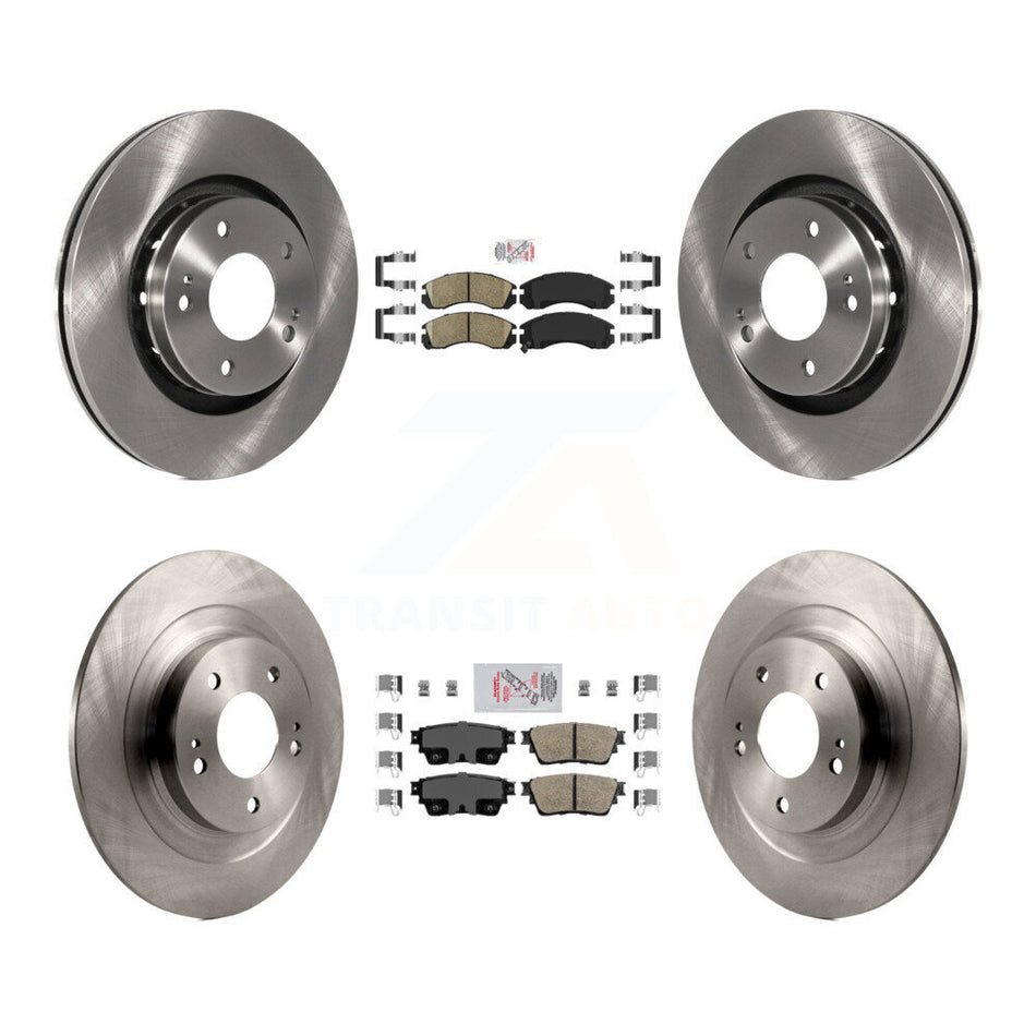 Front Rear Ceramic Pads And Disc Brake Rotors Kit For Mitsubishi Outlander PHEV K8A-102339