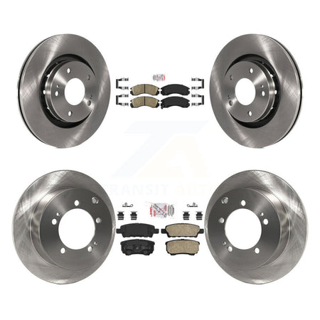Front Rear Ceramic Pads And Disc Brake Rotors Kit For 2005-2006 Mitsubishi Outlander K8A-102340