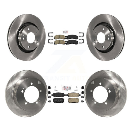 Front Rear Ceramic Pads And Disc Brake Rotors Kit For 2005-2006 Mitsubishi Outlander K8A-102341
