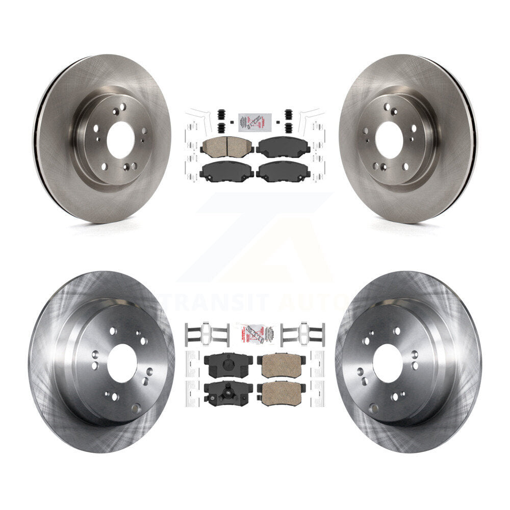 Front Rear Ceramic Pads And Disc Brake Rotors Kit For 2012-2016 Honda CR-V FWD K8A-102344