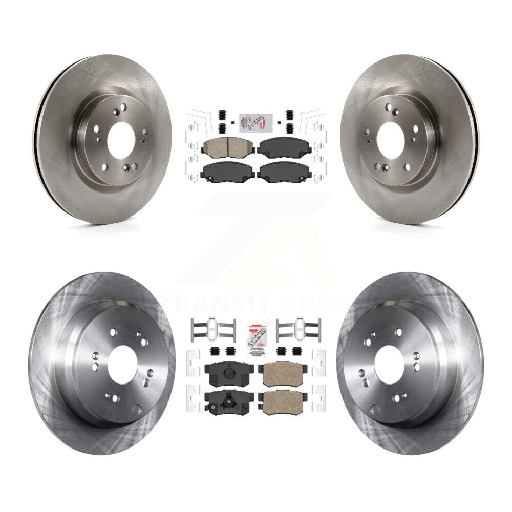 Front Rear Ceramic Pads And Disc Brake Rotors Kit For 2012-2016 Honda CR-V FWD K8A-102345