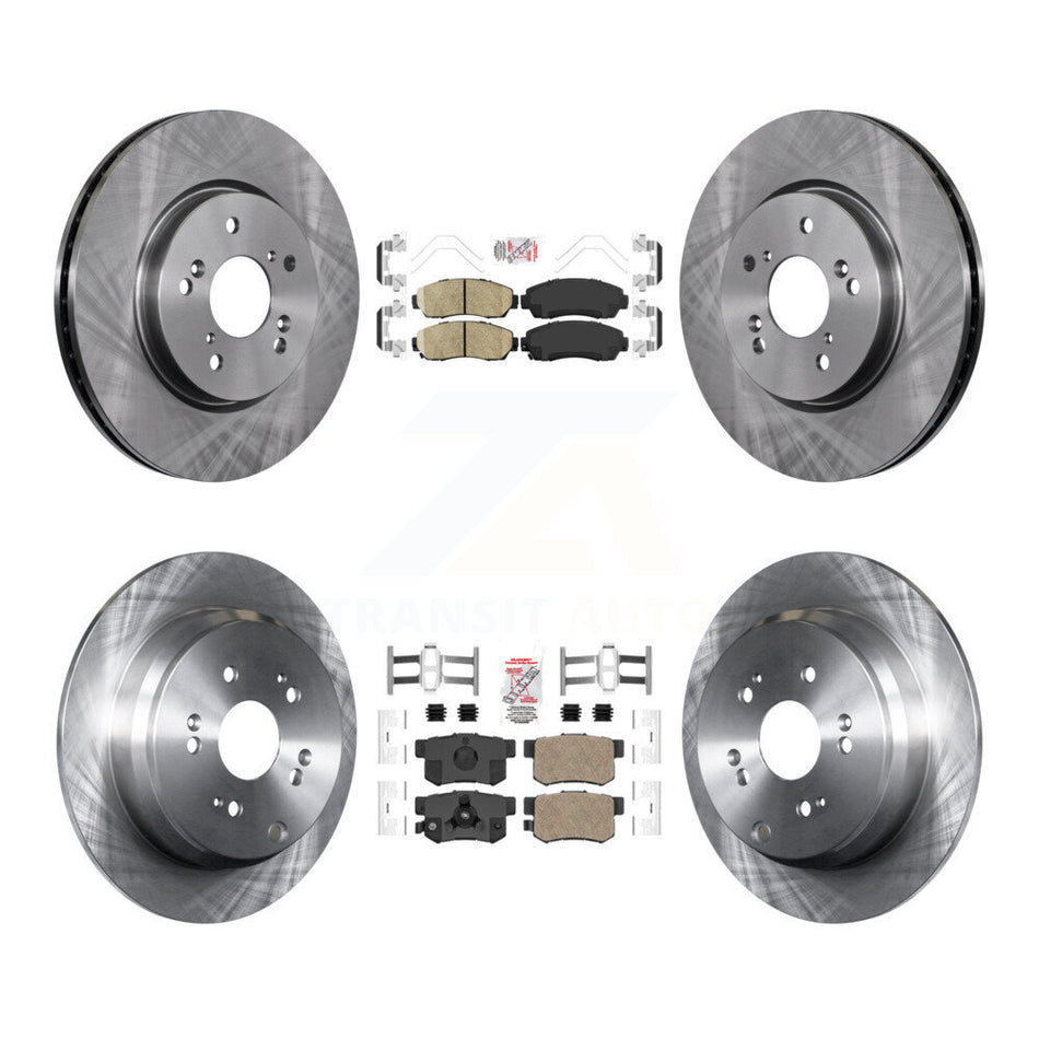 Front Rear Ceramic Pads And Disc Brake Rotors Kit For Honda CR-V Acura RDX K8A-102347
